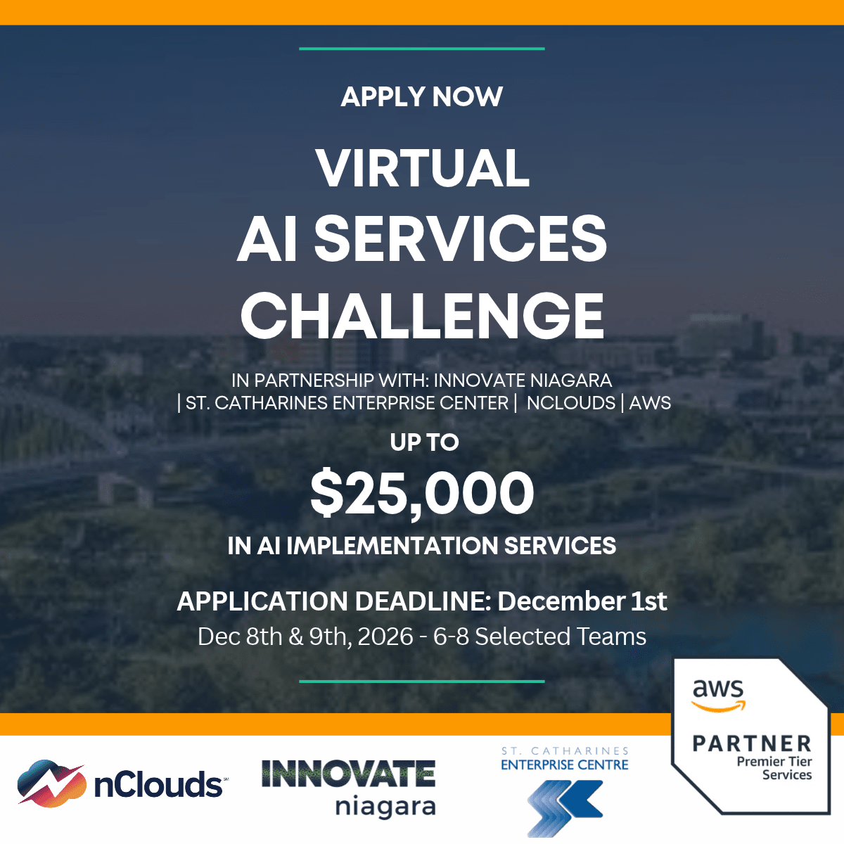Promotional graphic for amazom aws challenge